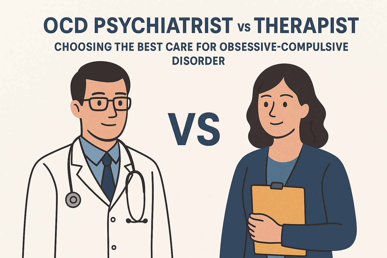 OCD Psychiatrist vs Therapist: Choosing the Best Care for Obsessive-Compulsive Disorder