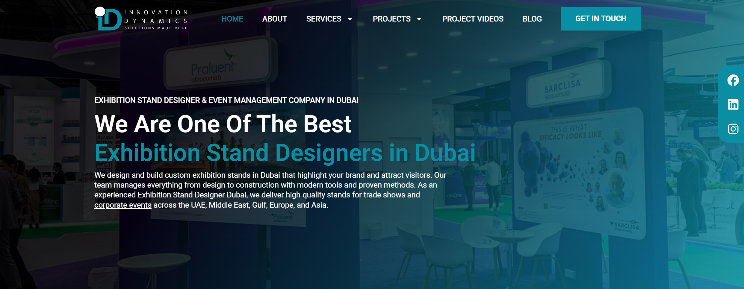 What Services Does Innovation Dynamics Offer as an Exhibition Stand Builder in Dubai?