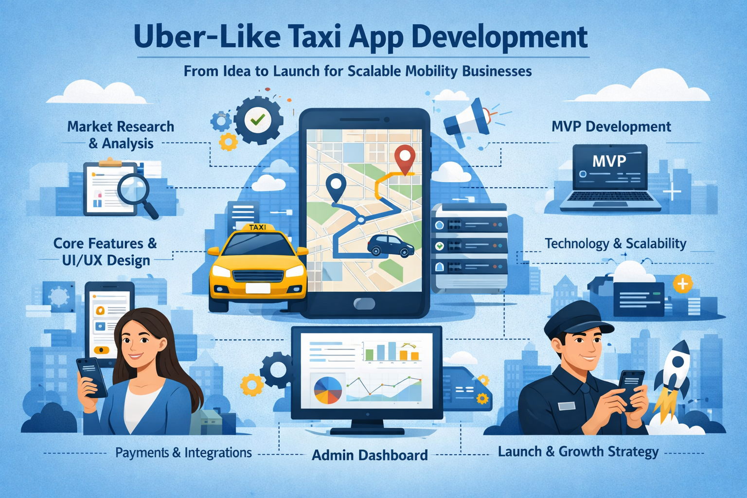 Uber-Like Taxi App Development