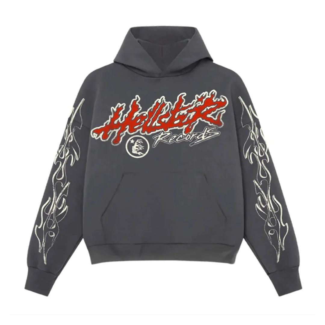Best Grey Hellstar Studios Hoodie Men