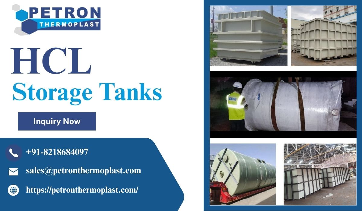 Custom Designed HCL Storage Tanks for Chemical Plants