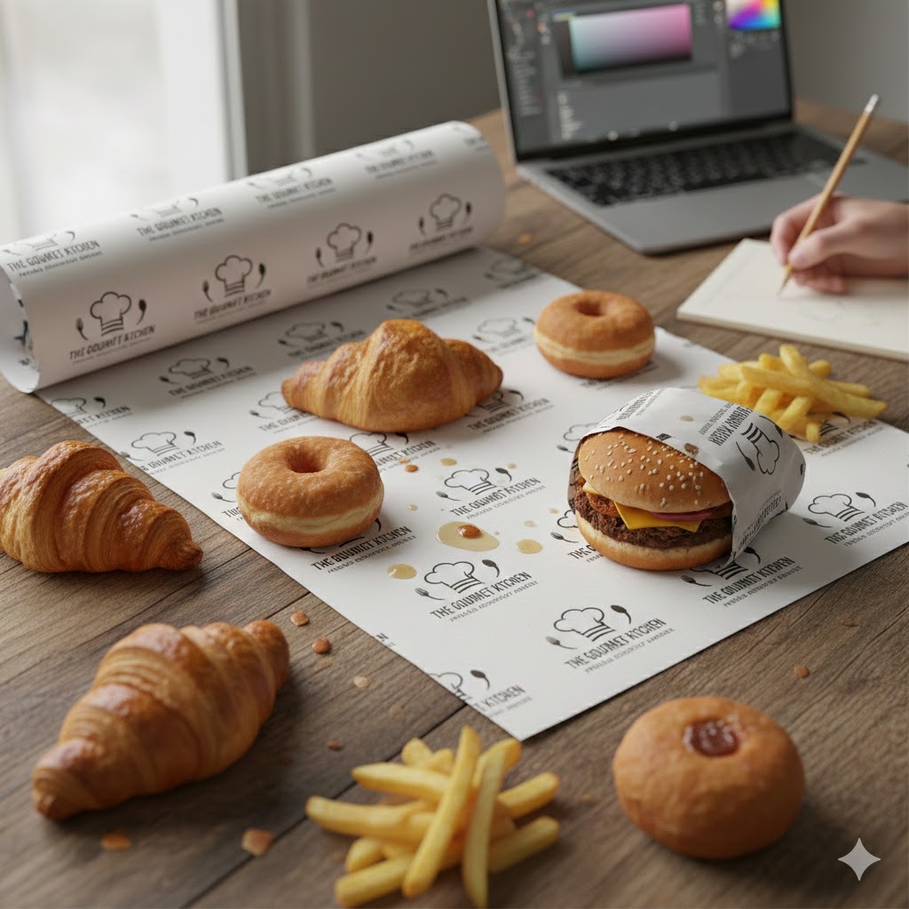 printed greaseproof paper sheets