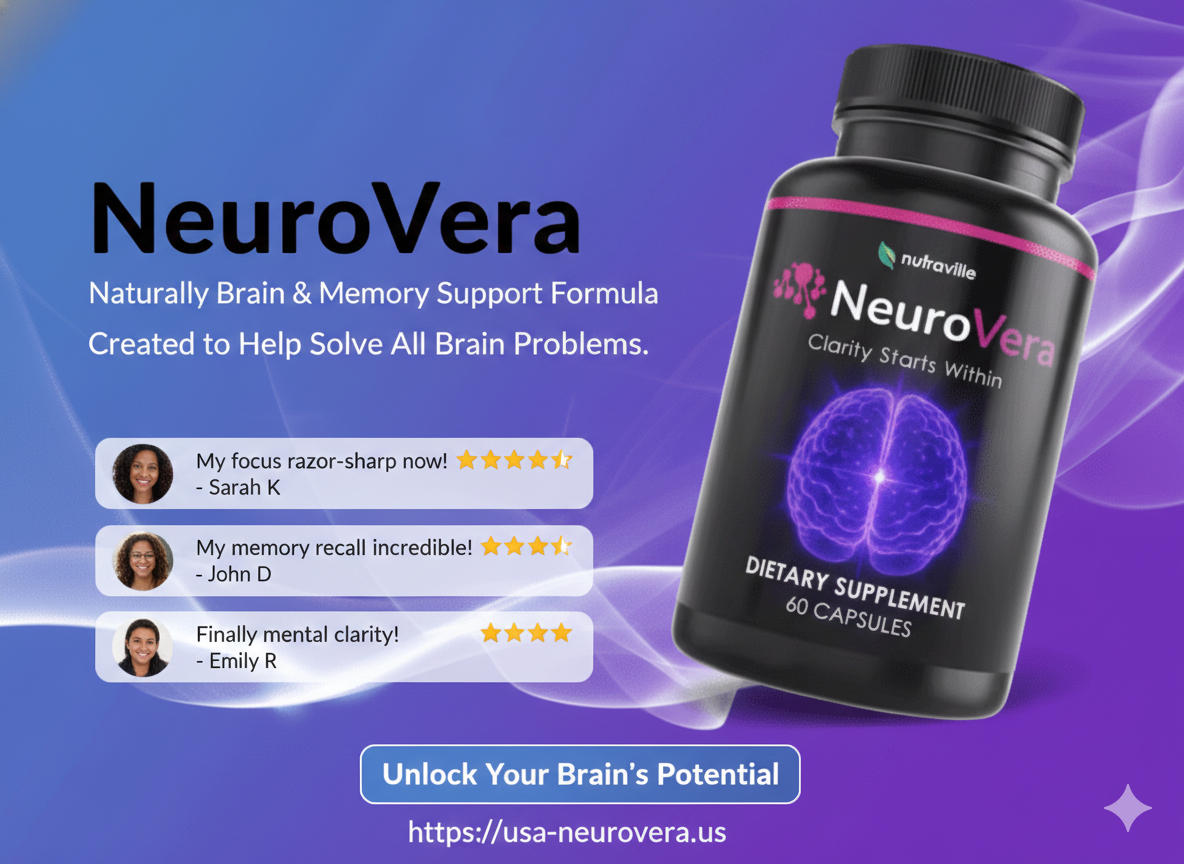 Neurovera Brain and Nerve Health Supplement – Natural Support for Cognitive & Nerve Function
