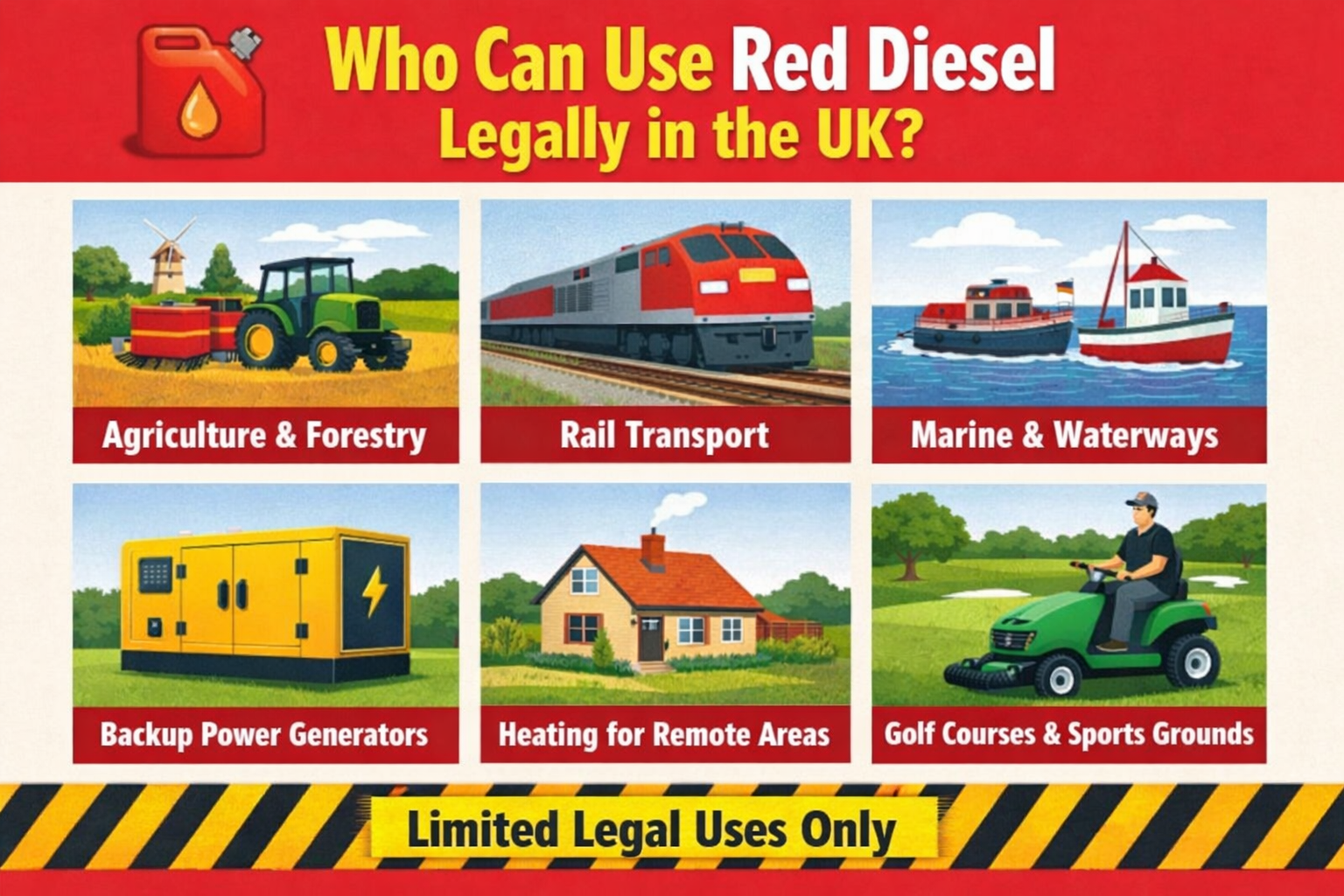 Who Can Use Red Diesel Legally in the UK