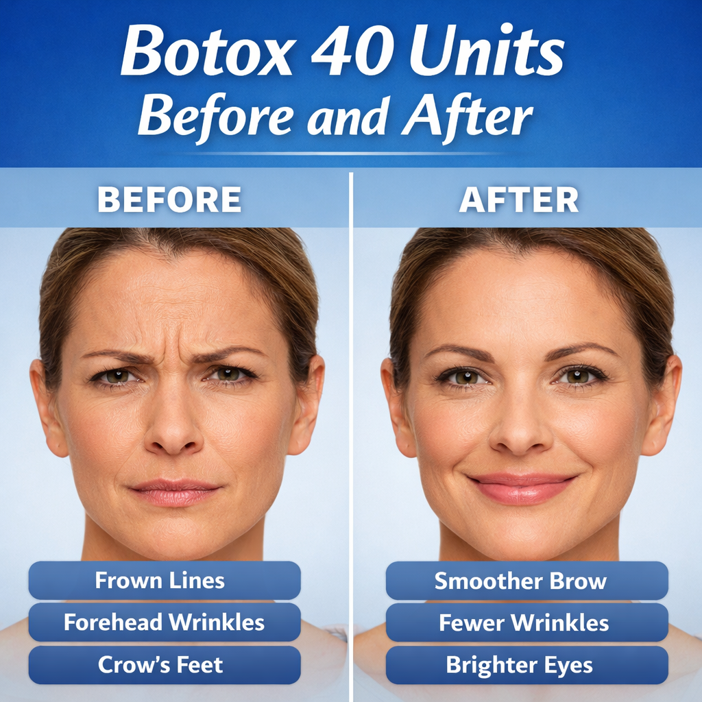 botox 40 units before and after