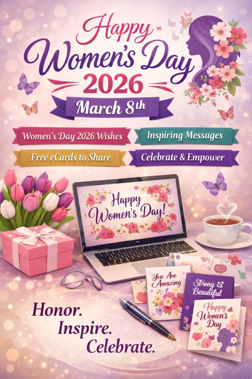 Happy Women’s Day 2026 Messages, Wishes & Free eCard Ideas to Celebrate March 8