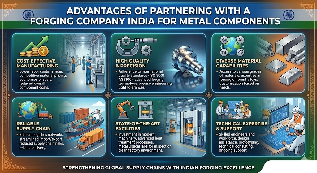 Advantages of Partnering with a Forging Company India for Metal Components