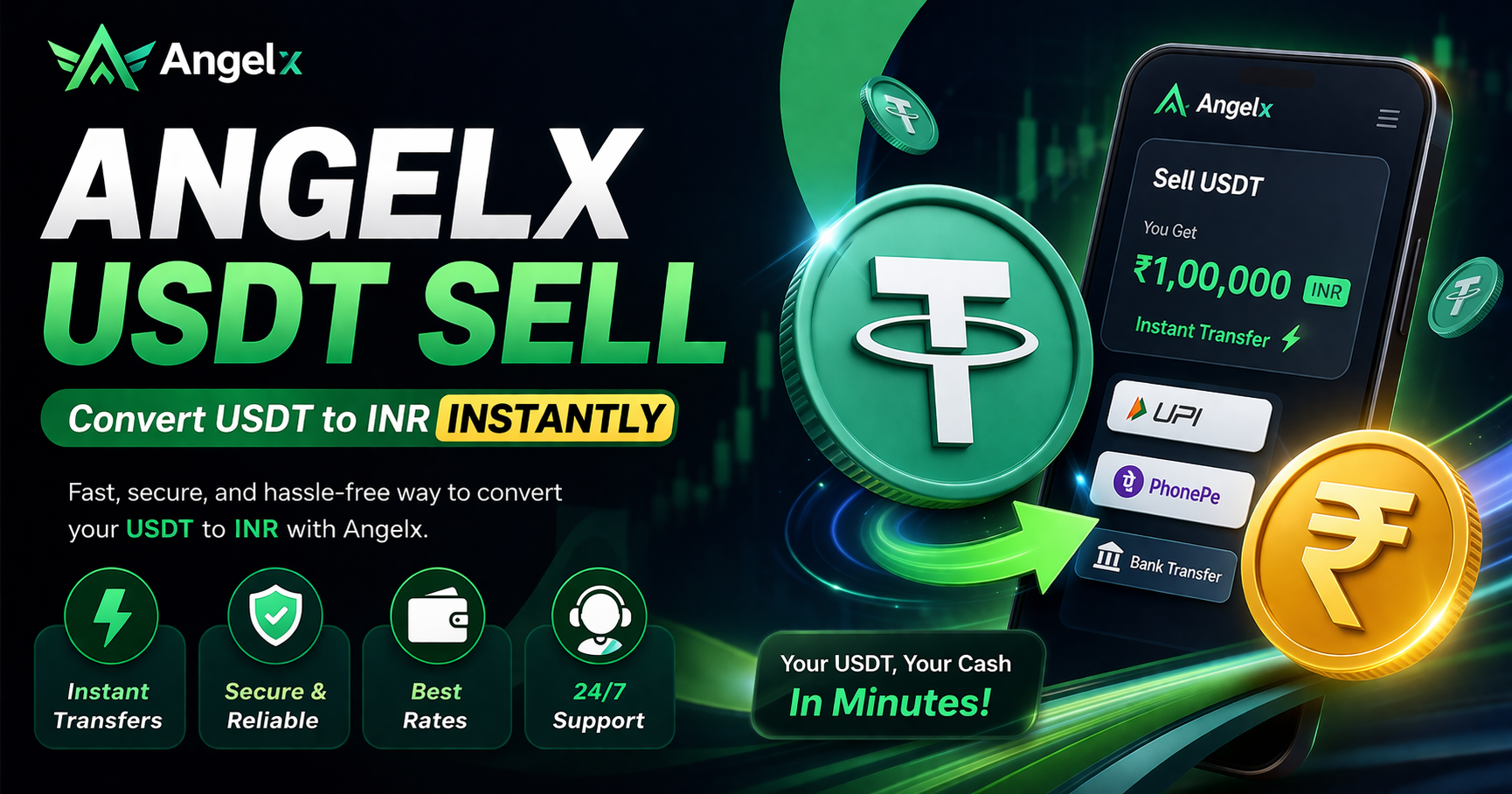 Angelx USDT Platform: Fast, Safe, and Easy Crypto Conversion