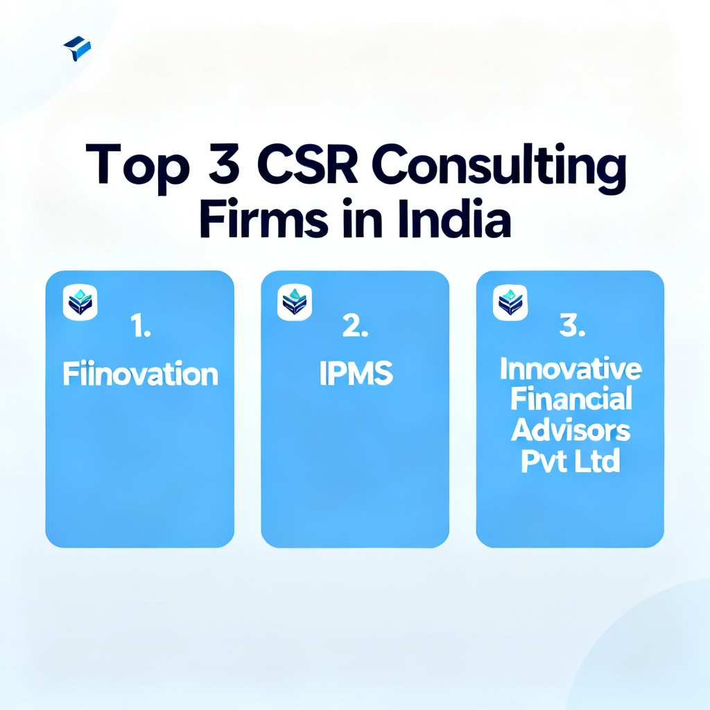 Top 3 CSR Consultants in India : Fiinovation, IPMS and Innovative Financial Advisors Pvt Ltd