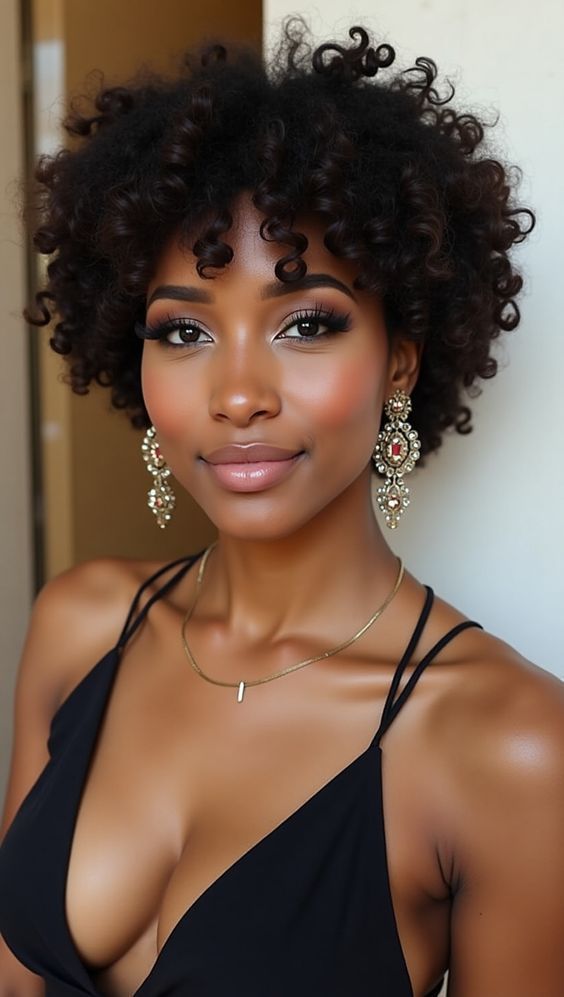 Stylish Look With Curly Wigs