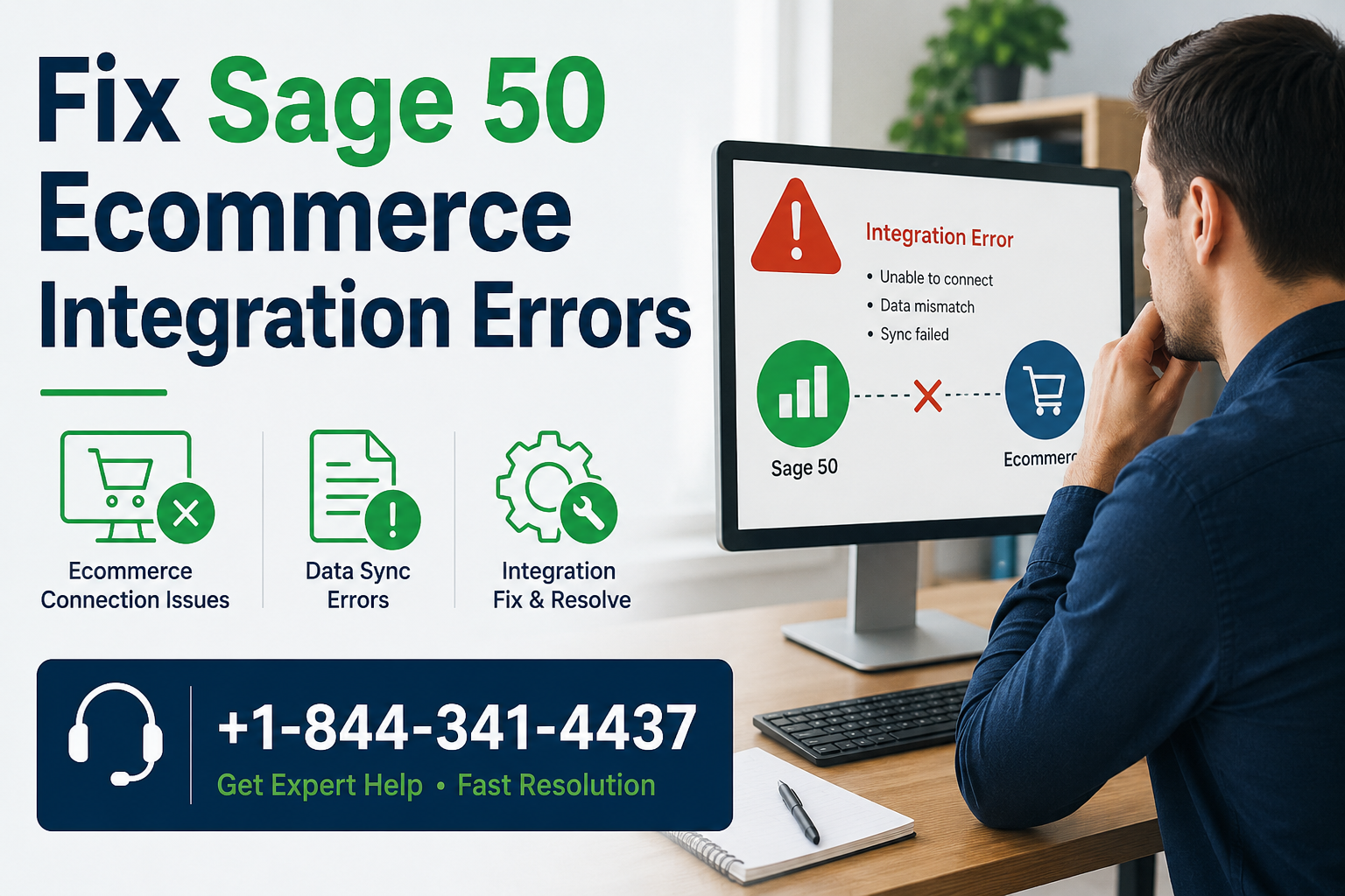 [[+1-844-341-4437]] How Do I Fix Sage 50 Ecommerce Integration Errors Quickly?