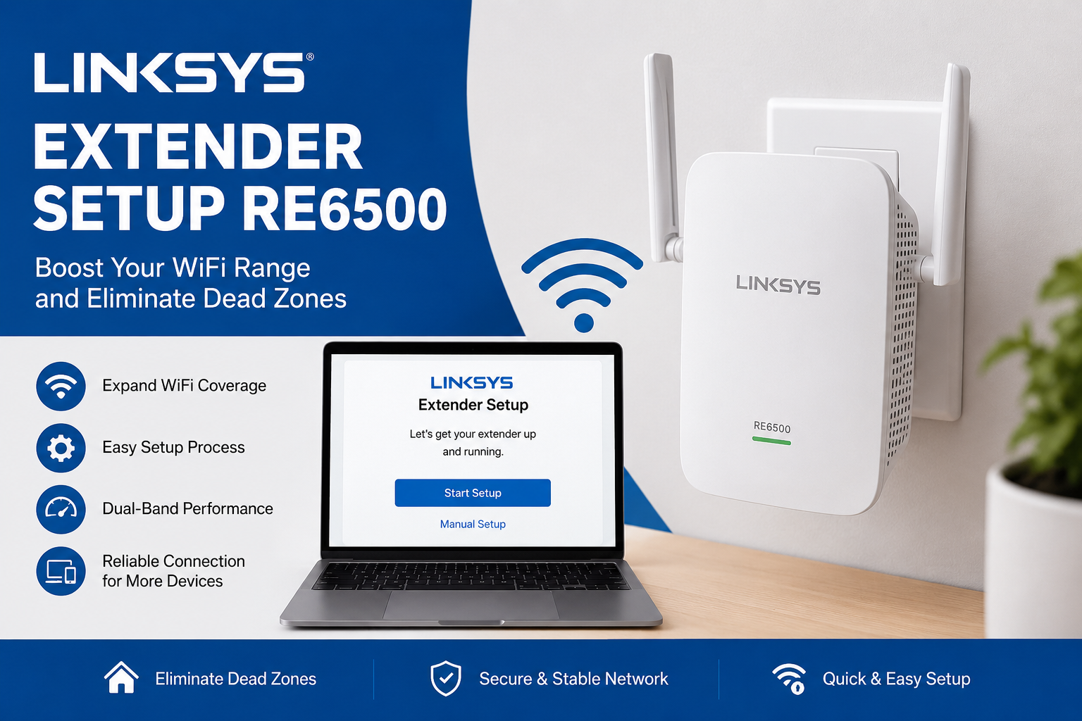 Linksys Extender Setup RE6500 – Easy Guide to Boost Your WiFi Range