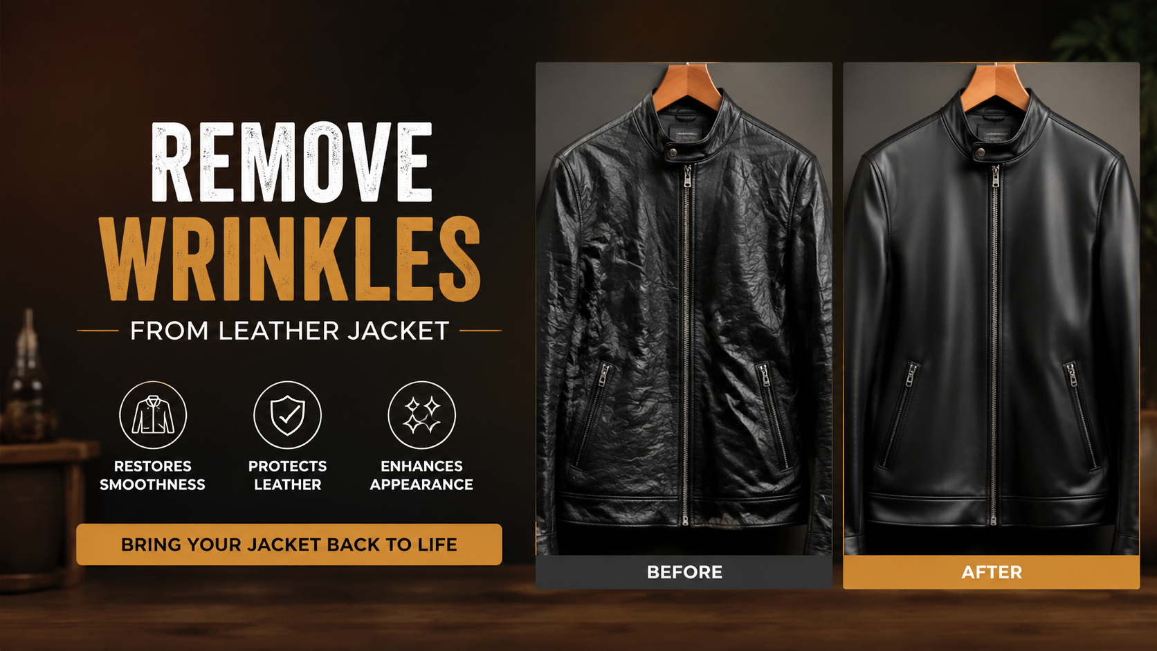 Remove Wrinkles From a Leather Jacket
