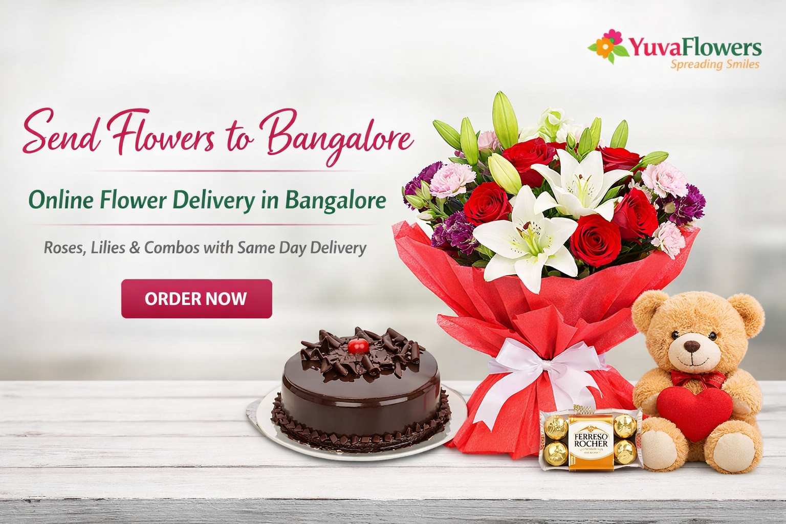 Best Romantic Flower Bouquet Delivery in Bangalore for Girlfriend, Wife and Special Occasions
