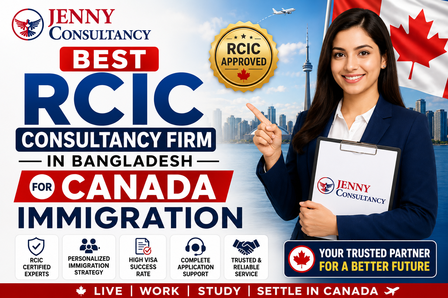 Best RCIC Consultancy Firm in Bangladesh for Canada Immigration