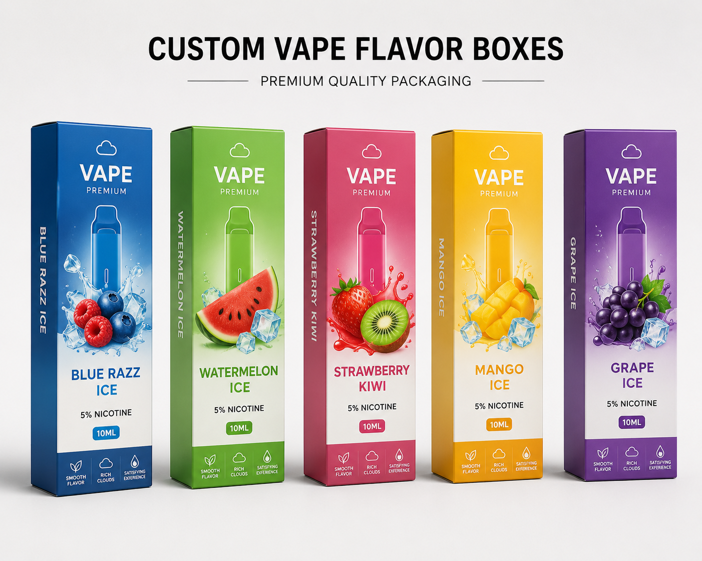 Vape Flavors Boxes