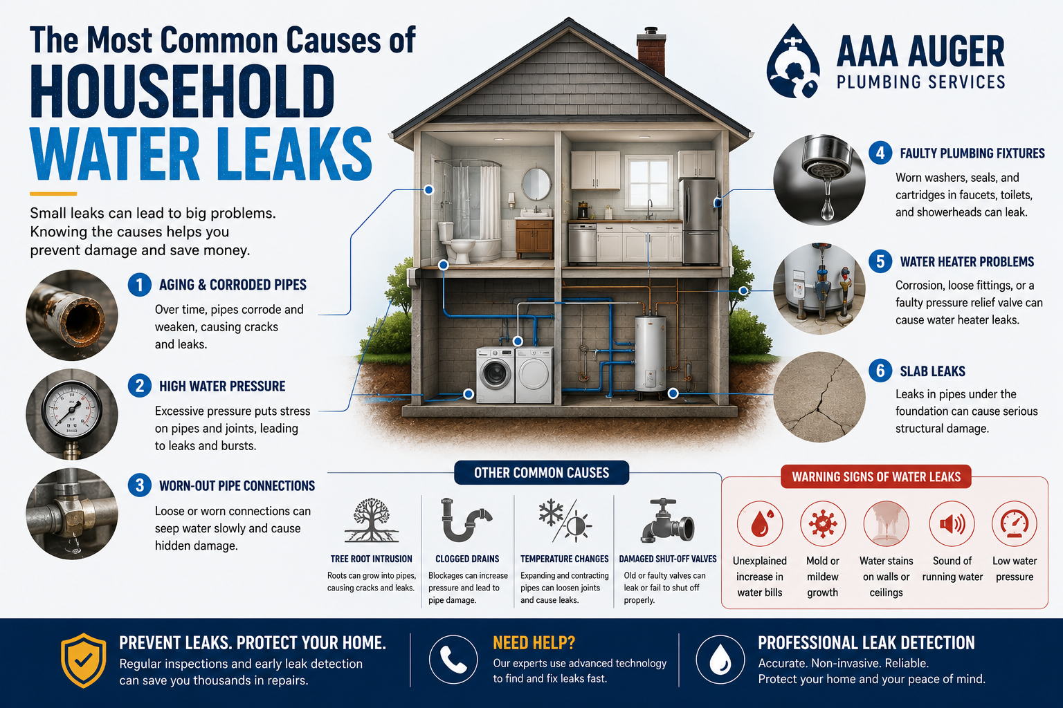 The Most Common Causes of Household Water Leaks