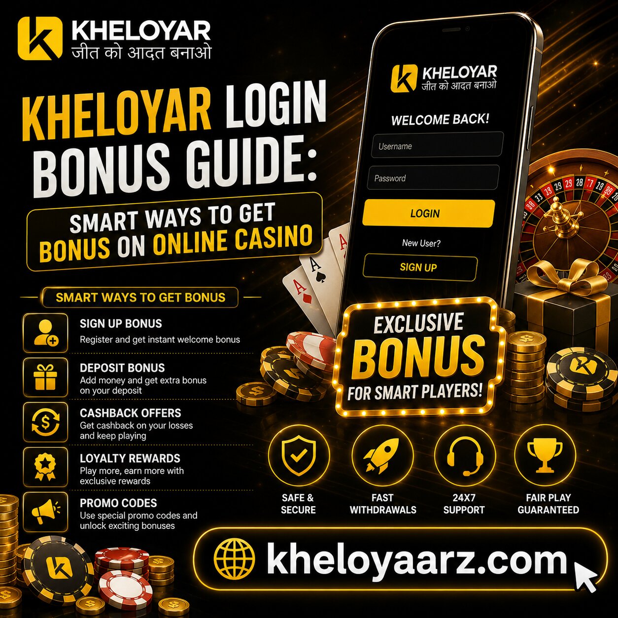 Kheloyar Login Bonus Guide: Smart Ways to Get Bonus on Online Casino