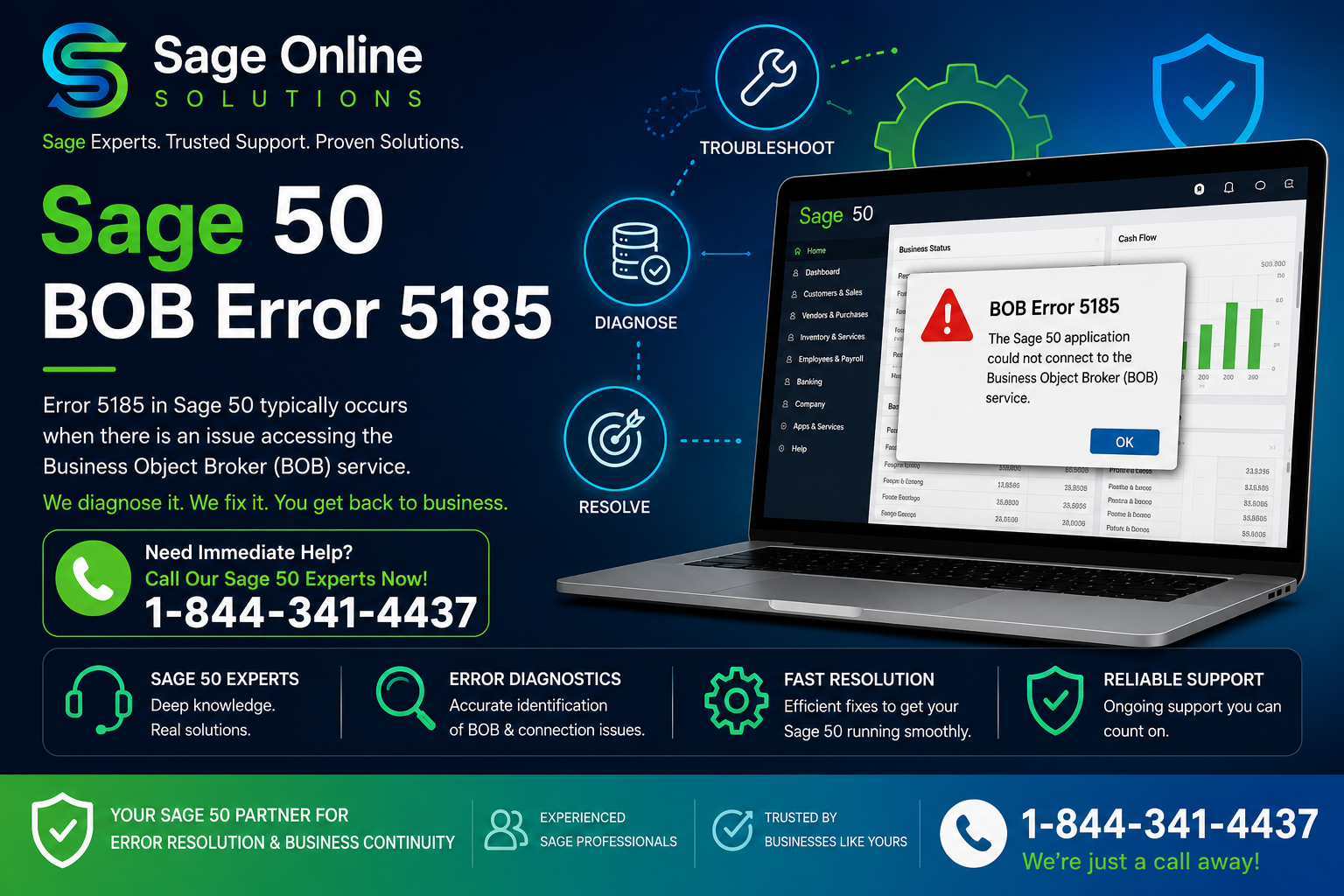 Step-by-Step Solutions to Resolve Sage 50 BOB Error 5185 Successfully