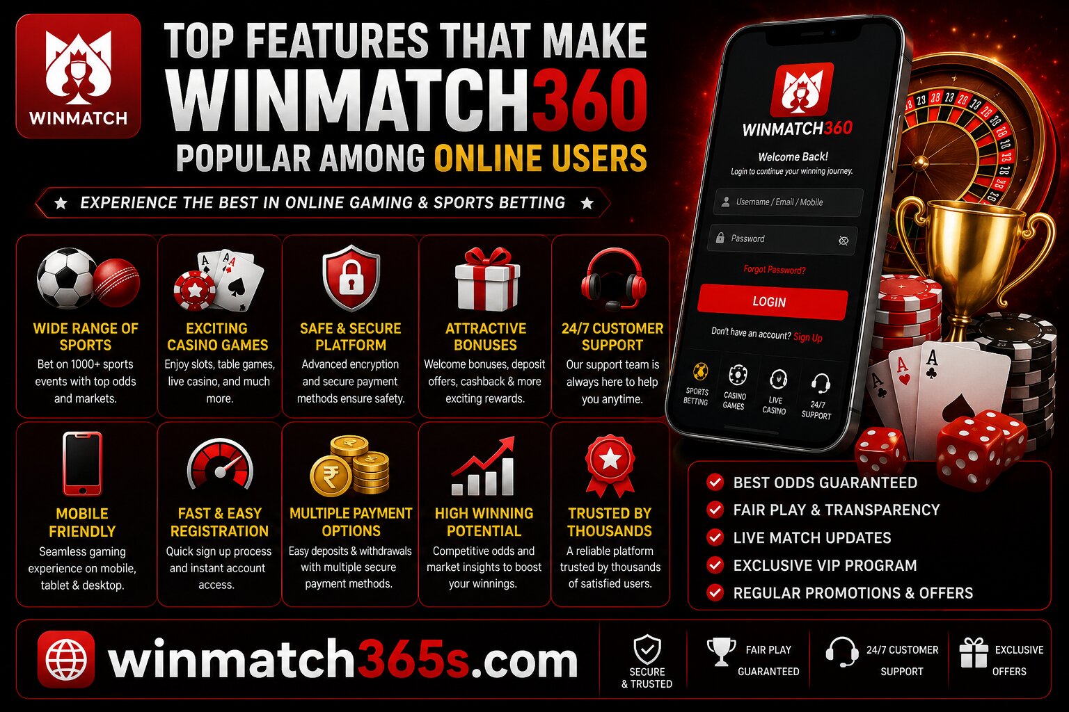 Top Features That Make WinMatch360 Popular Among Online Users