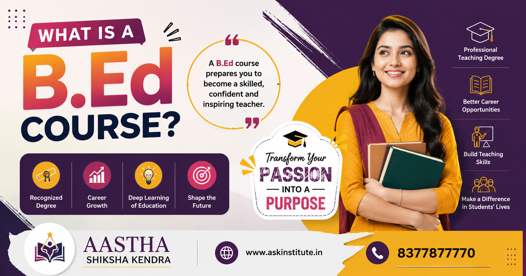 B.Ed Admission Course 2026 for Future Educators