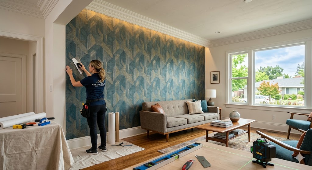 Beyond the Peel: The Technical Reality of Flawless Wallcoverings in Central California’s Climate