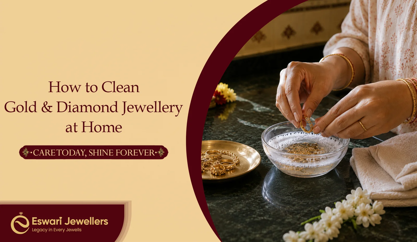 How to Clean Gold & Diamond Jewellery at Home?
