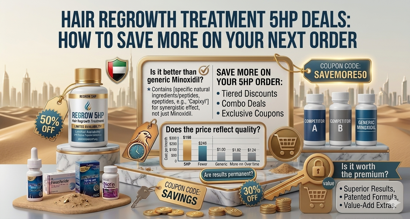 Hair Regrowth Treatment 5HP Deals: How to Save More on Your Next Order