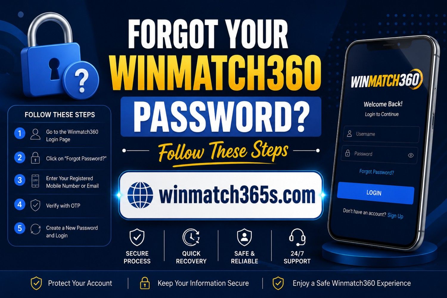 Forgot Your Winmatch360 Password? Follow These Steps