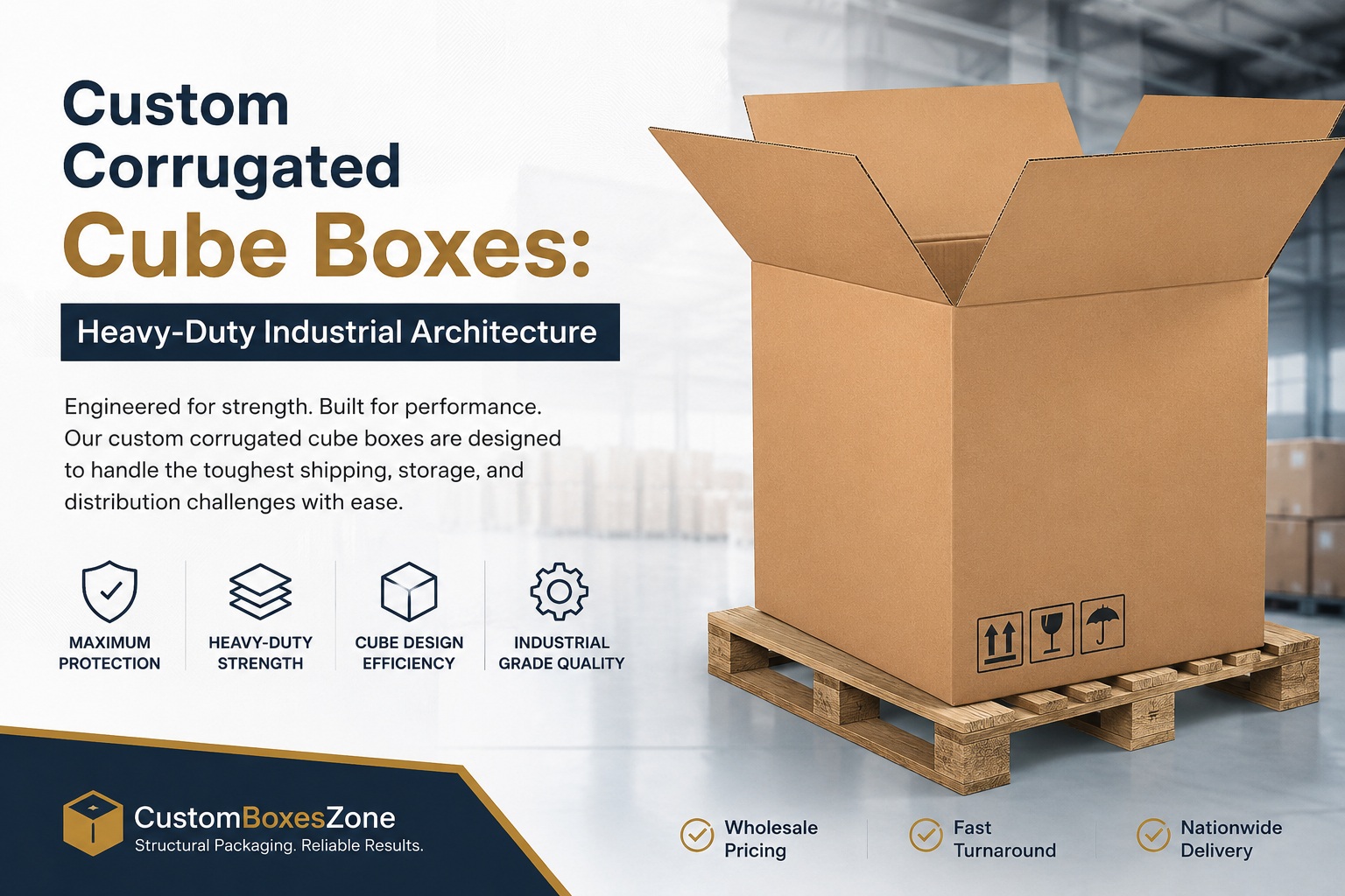  Custom Corrugated Cube Boxes: Heavy-Duty Industrial Architecture