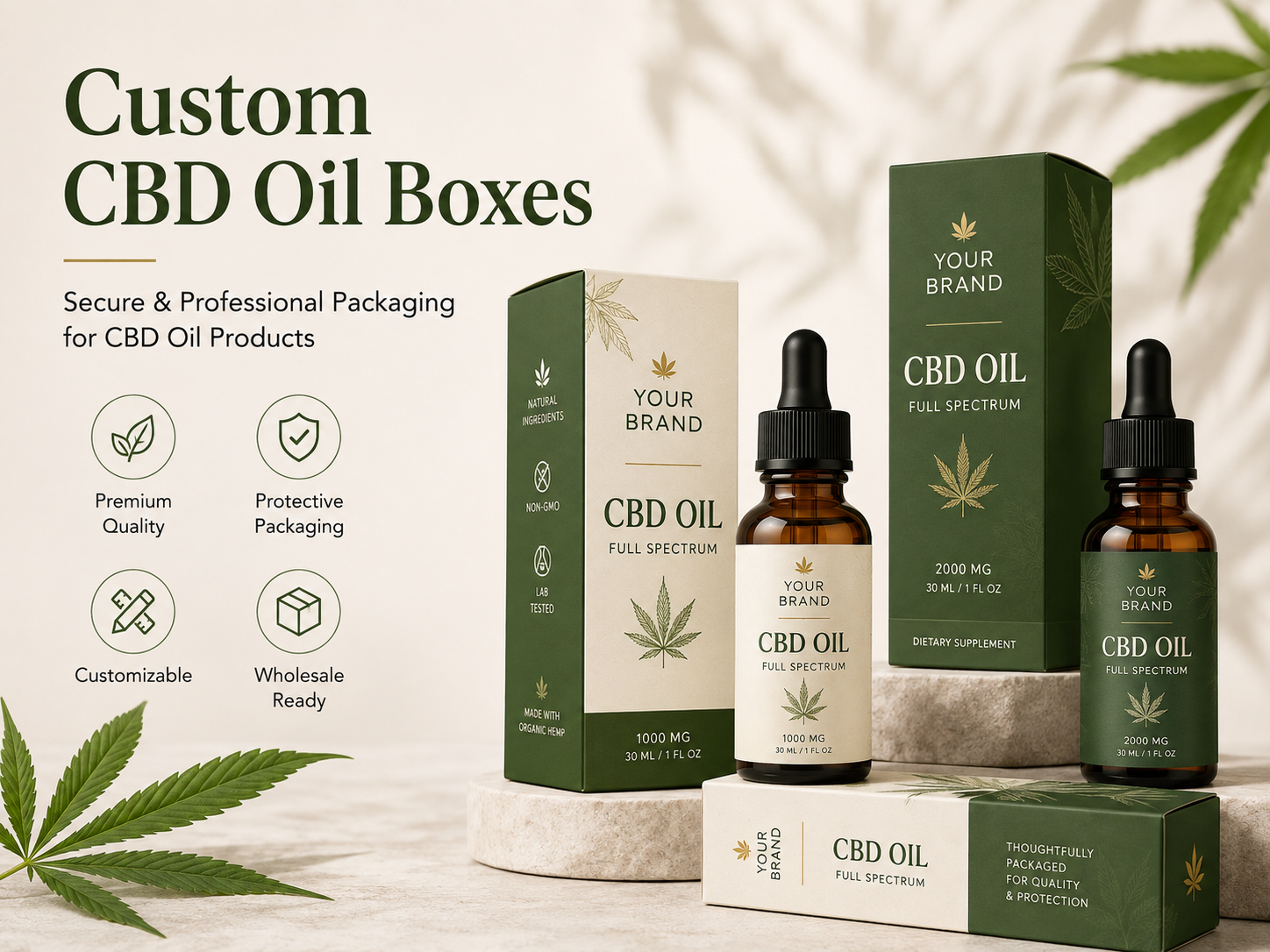 custom cbd oil boxes