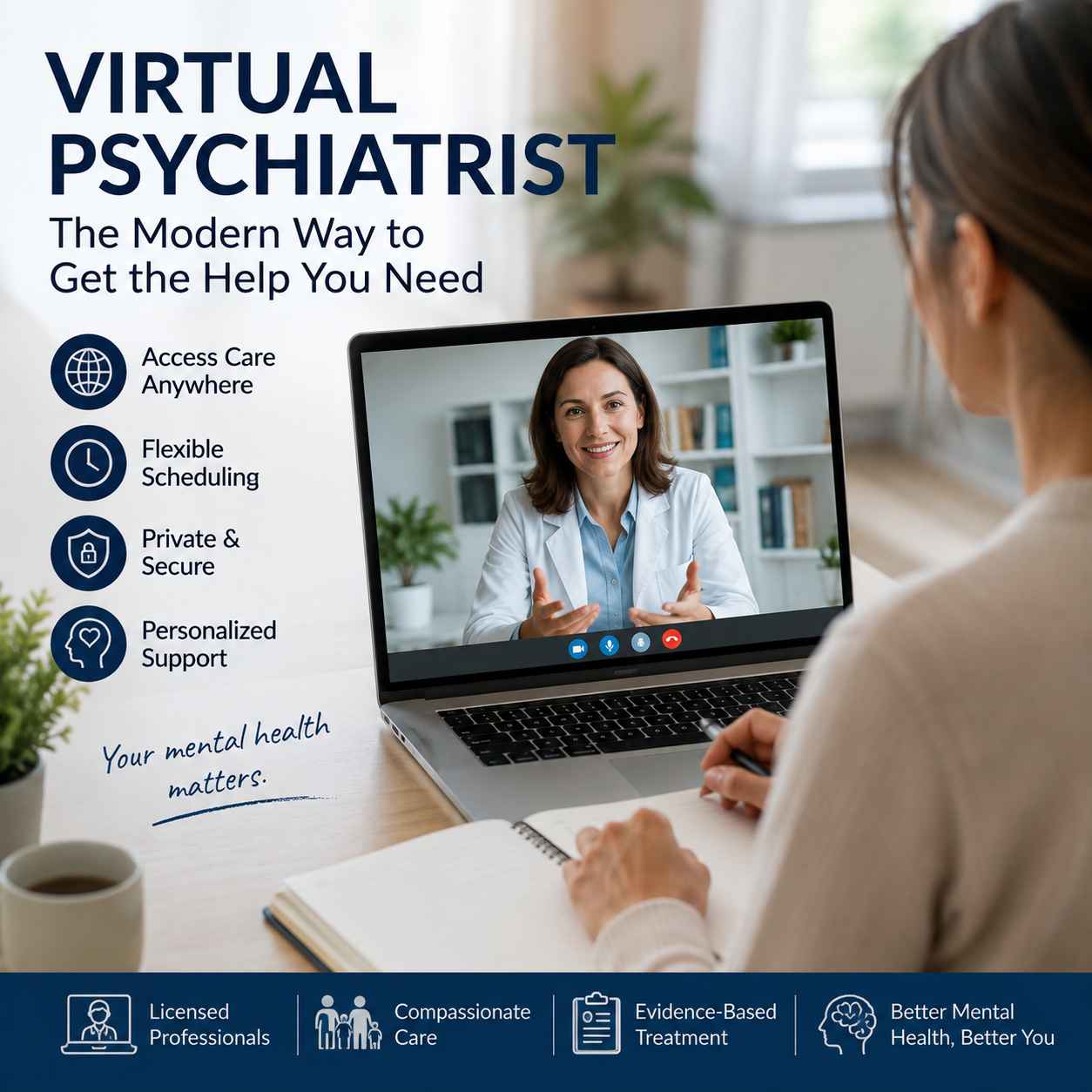 How a Virtual Psychiatrist Can Utilize Pharmacogenomic Testing for More Personalized Care