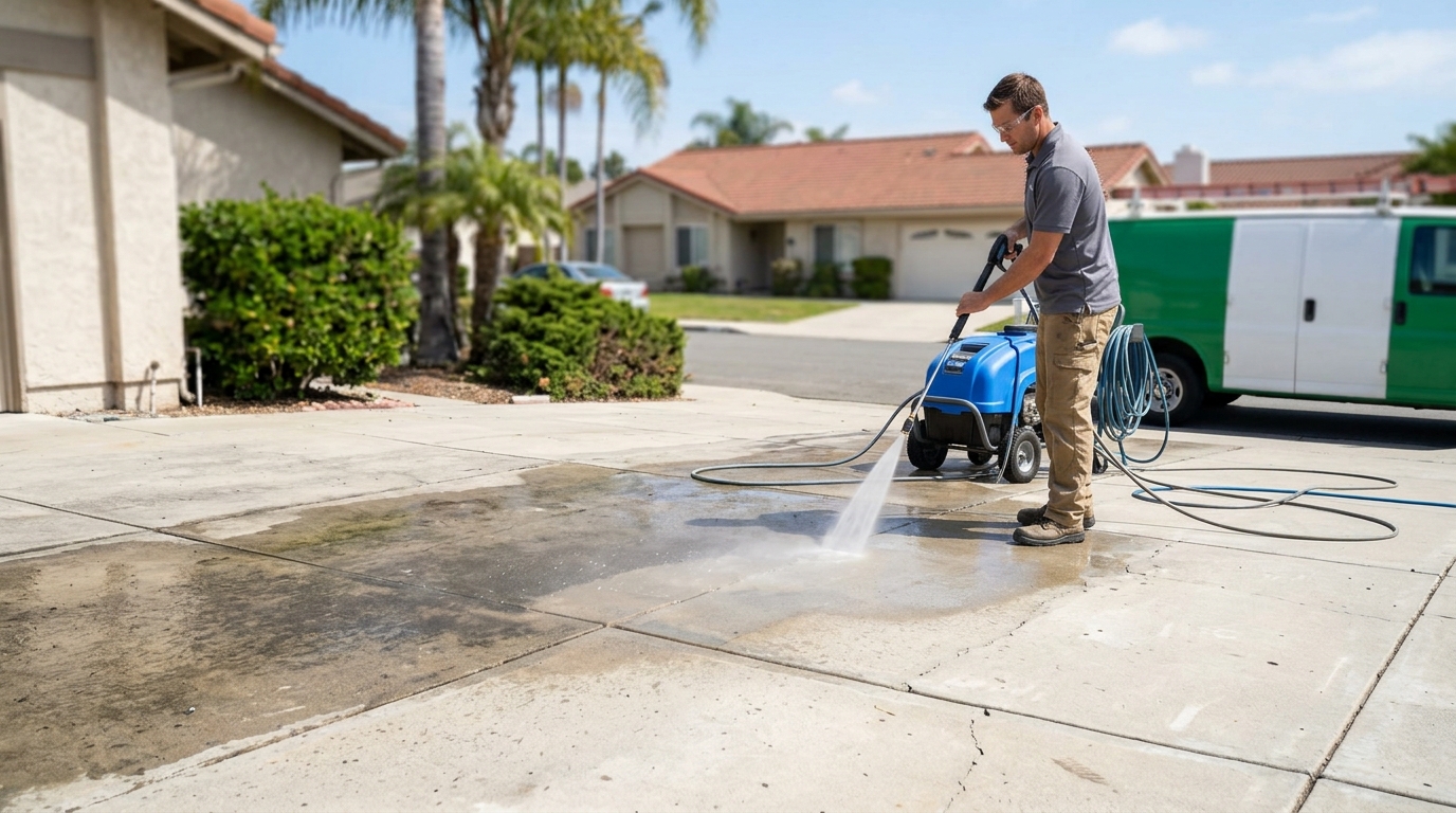 Driveway Cleaning Services in Escondido: How to Keep Concrete and Pavers Looking Their Best