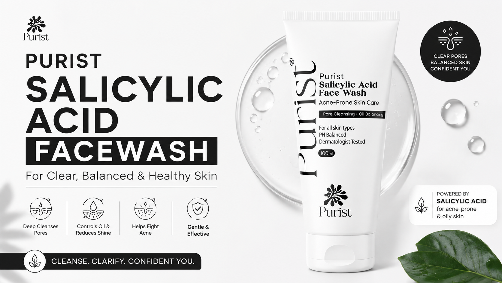 Purist Salicylic Acid Facewash