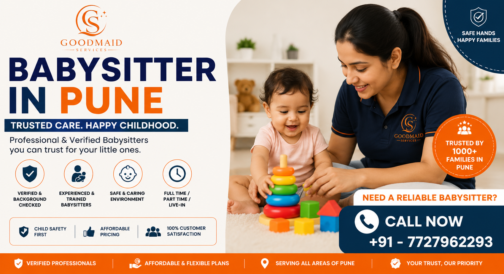 Babysitter in Pune – Trusted & Caring Childcare Services for Your Family