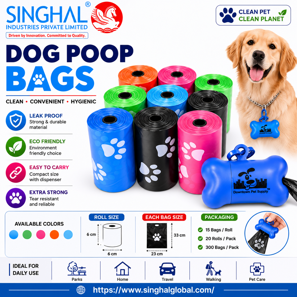 Biodegradable Dog Poop Bags: Benefits and Key Features