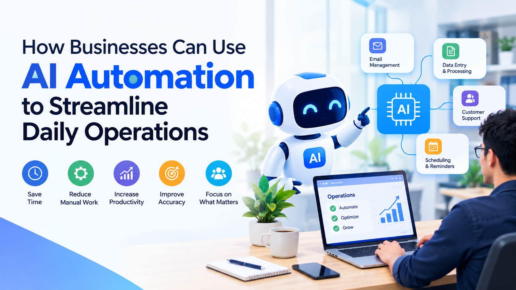 How Businesses Can Use AI Automation to Streamline Daily Operations