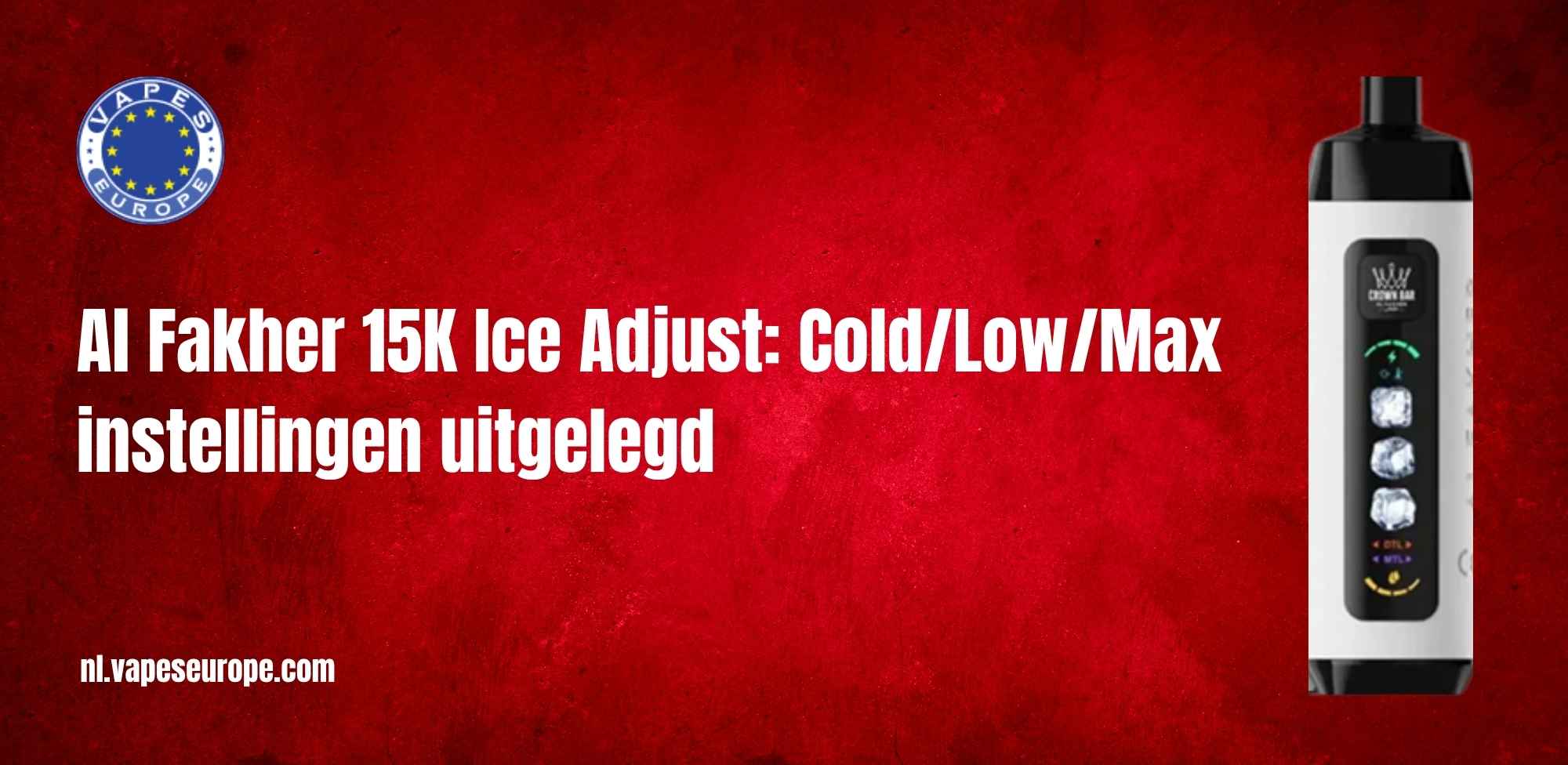 Al Fakher 15K Ice Adjust: Cold/Low/Max instellingen uitgelegd