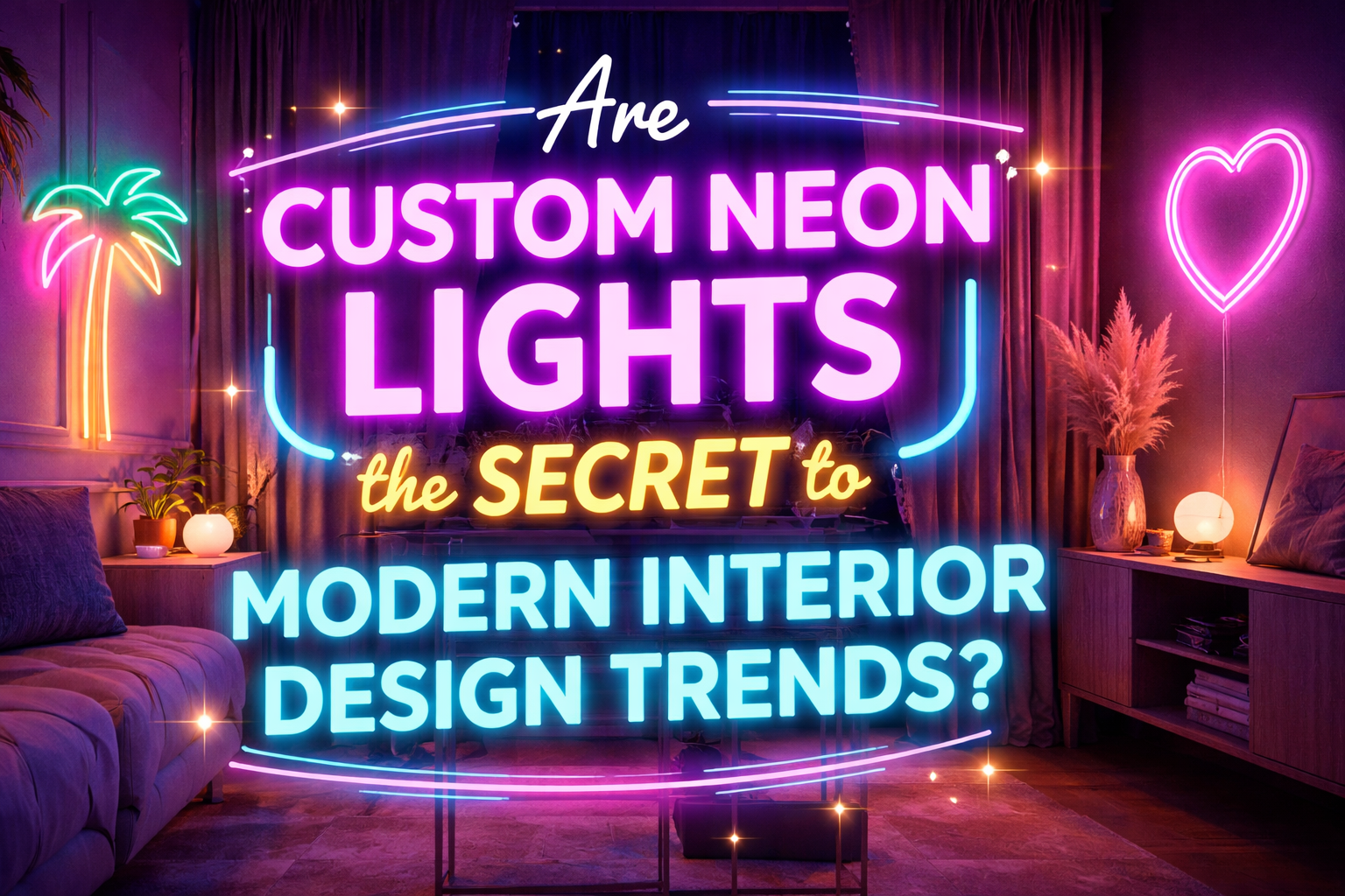 Can Custom Neon Lights Improve Your Interior Design?