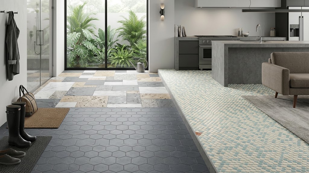 Which Floor Material Outlasts the Rest? Porcelain, Ceramic, and Stone Mosaics Compared