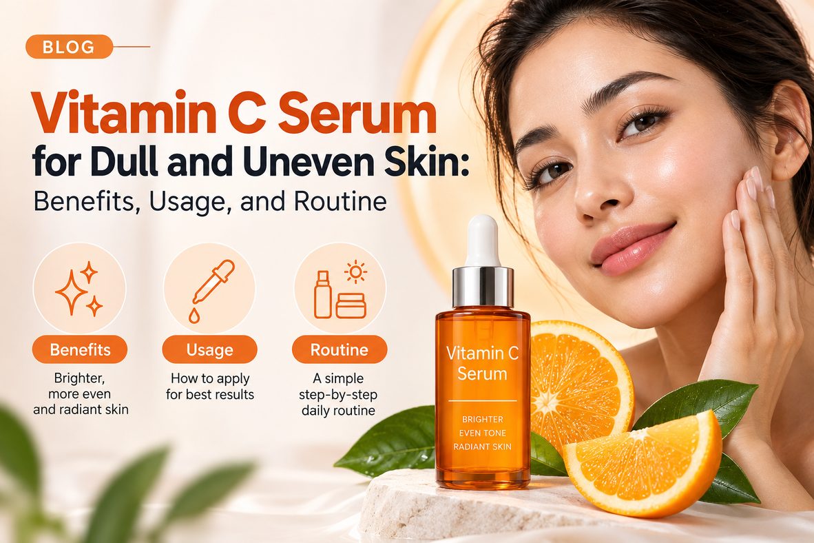Vitamin C Serum for Dull and Uneven Skin: Benefits, Usage, and Routine