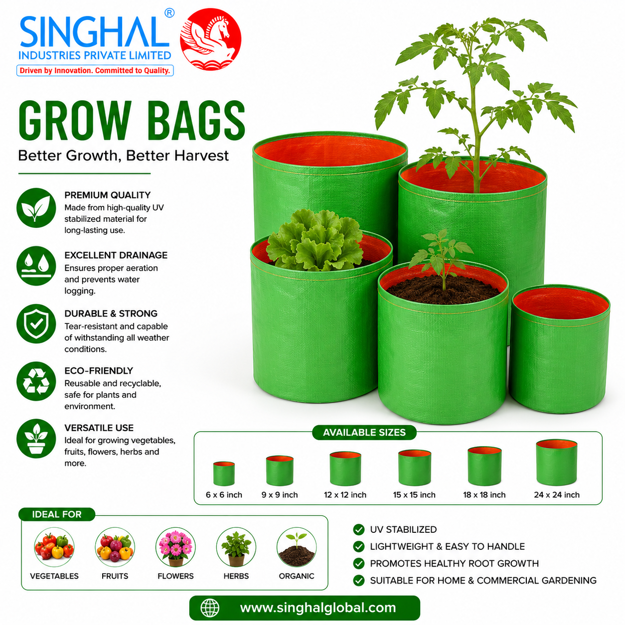 Best Grow Bags for Flowers, Vegetables, Herbs, and Fruits