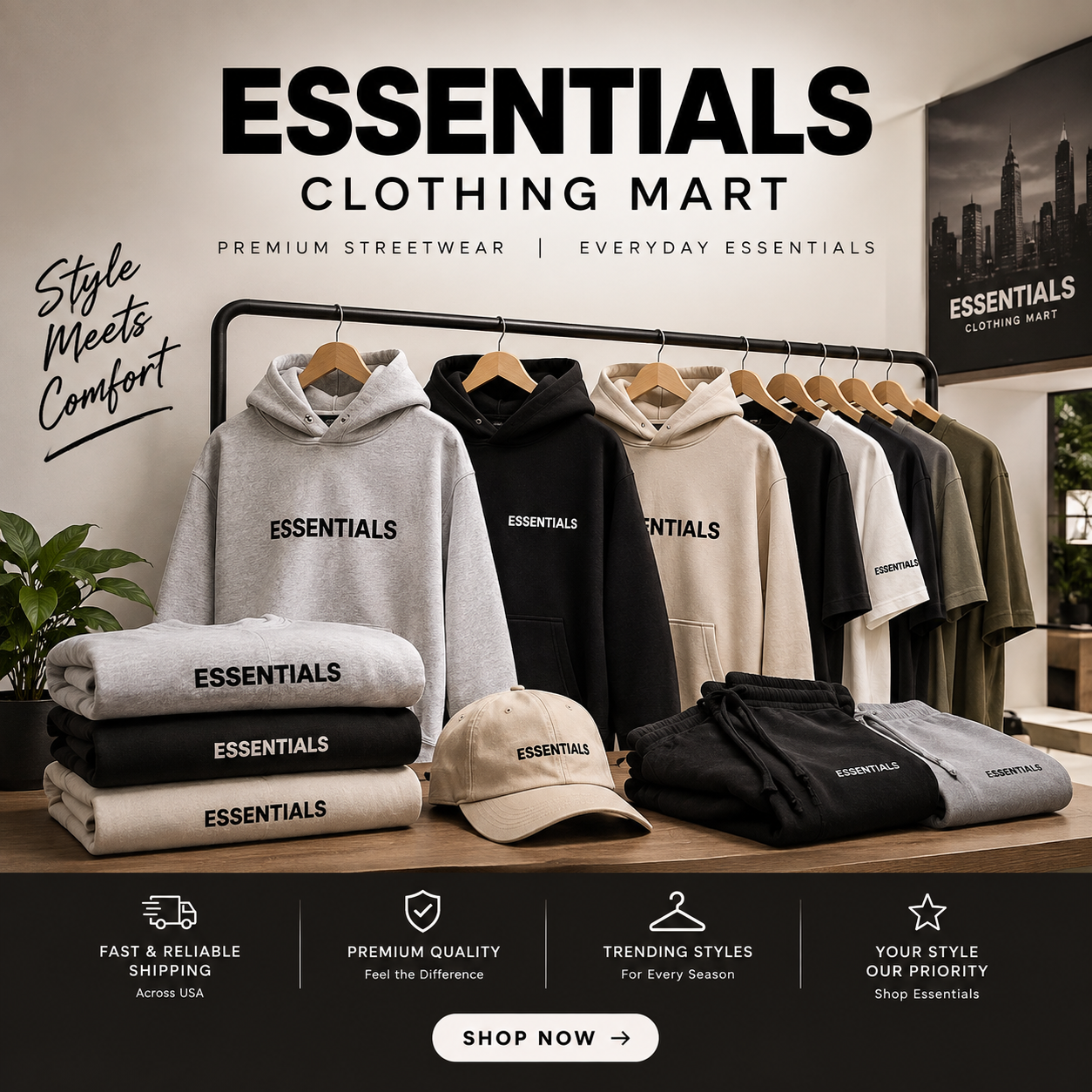 Essentials Hoodie & How to Wash Essential Shorts – Fall Guide