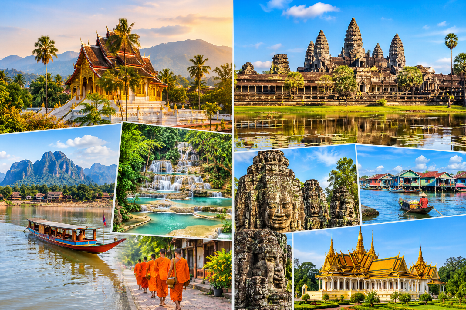 Vietnam Laos Kambodscha