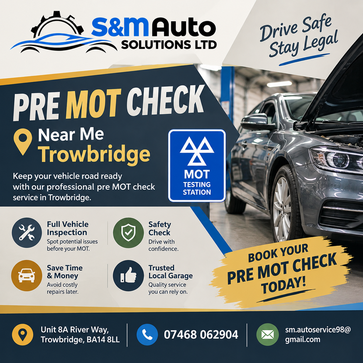 Why a Pre-MOT Check Can Help You Prepare for Your MOT Test