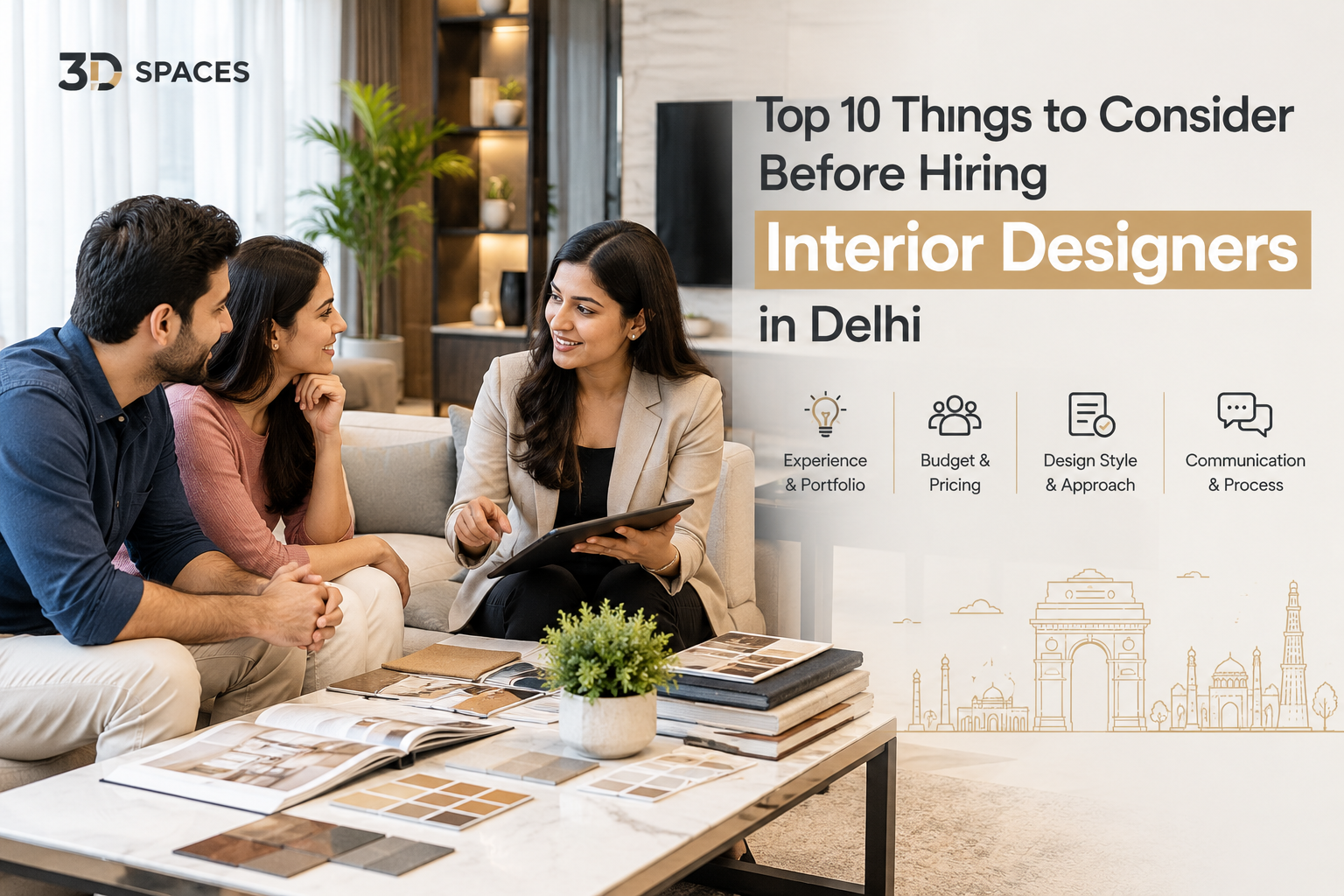 Top 10 Things to Consider Before Hiring Interior Designers in Delhi
