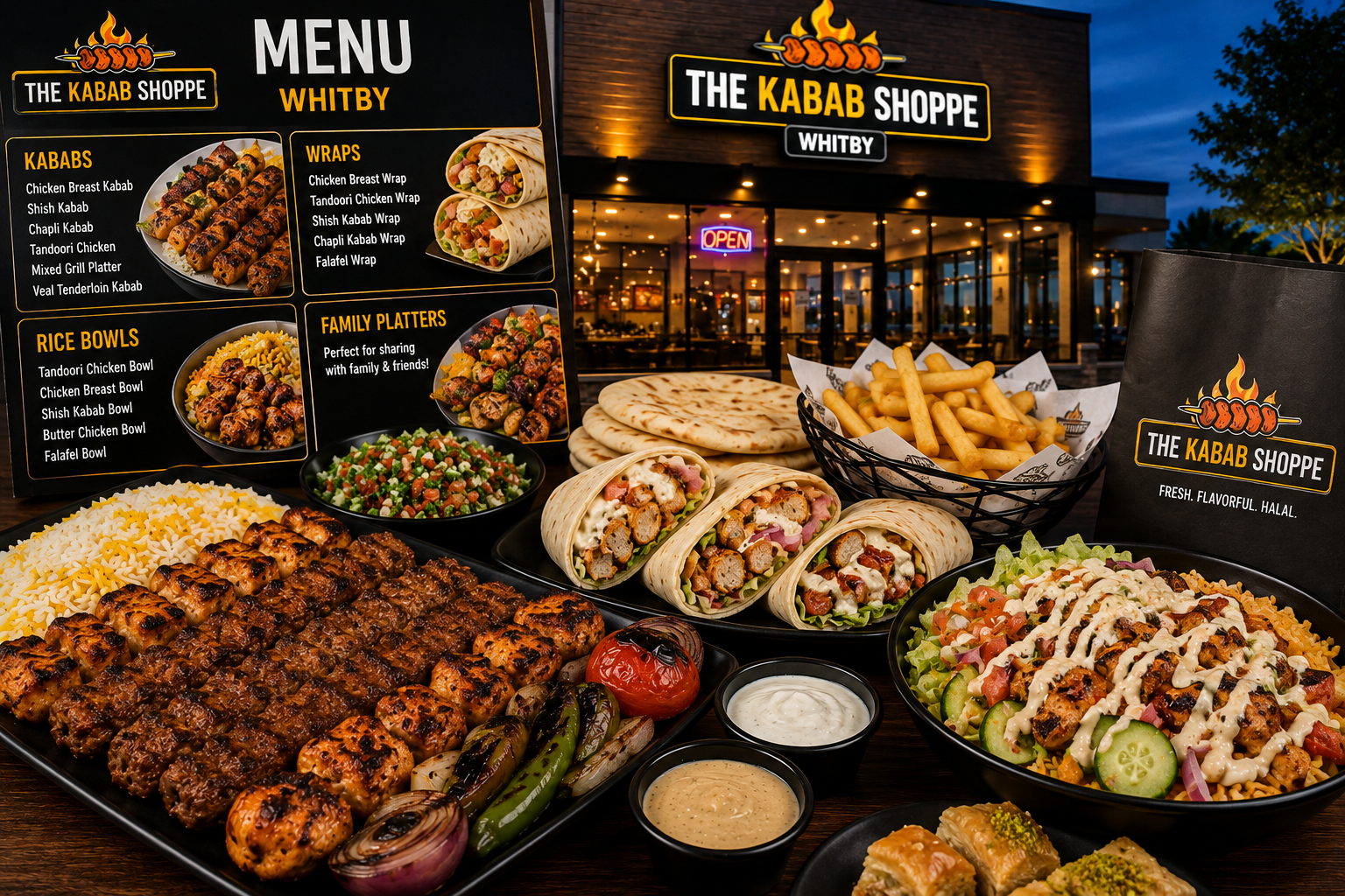 halal kabab menu Whitby